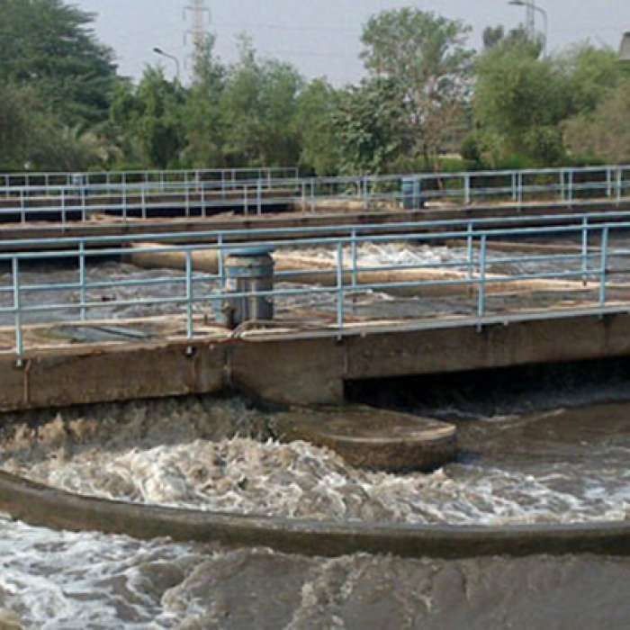 The plan of  Wastewater Treatment Plant for Ghare aghaj city